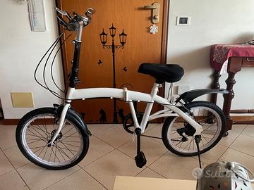 Bici pieghevole 20” bianca