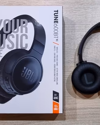 Cuffie JBL Tune 600 BTnc  -  black  nuove