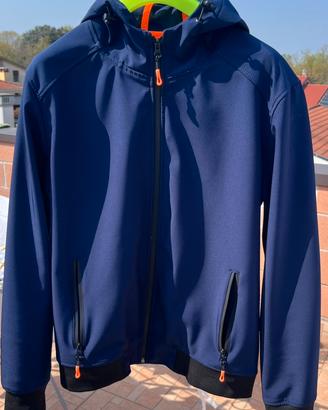 Giubbotto Richfield Blu Navy e dettagli arancioni
