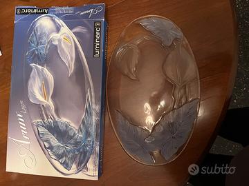 Piatto Luminarc Arum Lagon-vetro satinato e blu