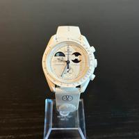 Omega x Swatch earthphase gold white NEW FULL SET