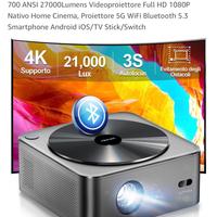 Proiettore 4k + mensola + telo