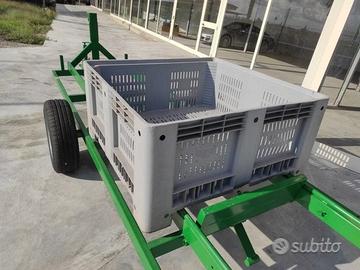 Rimorchio Portabins nuovo Carrello 30 q.li