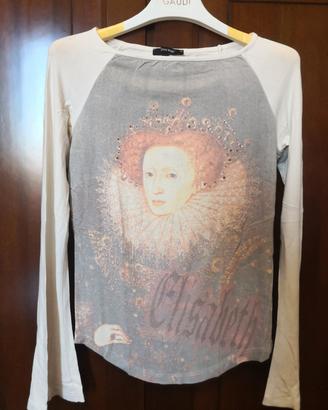 Maglia Denny Rose con stampa regina Elisabetta