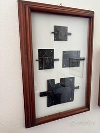 Quadro con serrature antiche