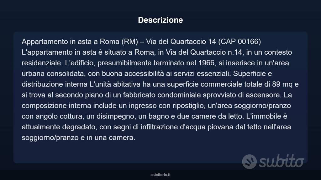 Appartamento – Roma, Monte del Marmo, Trionfale - Vista 3