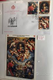 Francobolli S.M.O.M. Tematica Natale