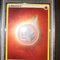 pokemon energia fuoco gradata PSA 9 