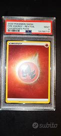 pokemon energia fuoco gradata PSA 9 