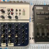 Mixer,radio microfoni,phaser,harmonizer