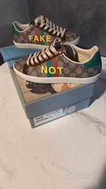Scarpe Sneakers basse in tela Gucci tg 35.5