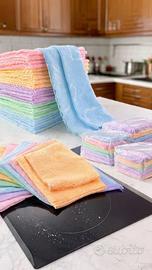 confezione 15 panni in microfibra imballati