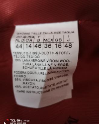 cappotto e gilet max mara rossi