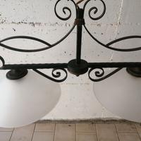 Lampada a sospensione a due luci