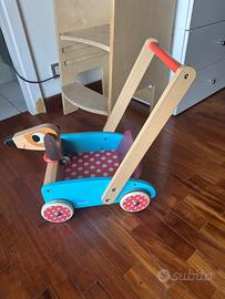 Janod - Carretto Primi Passi in legno - Nuovo