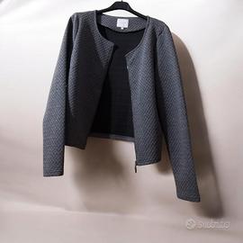 Giacca corta VILA grigia melange Texture lavorata