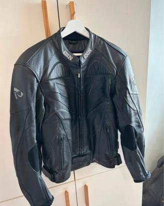 Giacca moto in pelle IXS