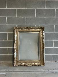 Cornice grande in stile classico dorata 80x100 cm