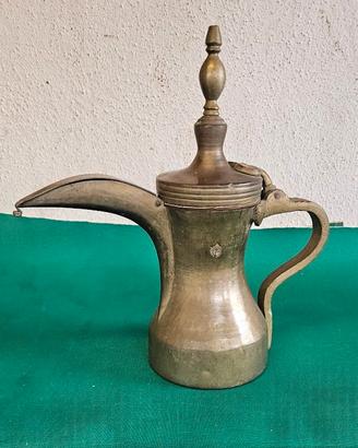 CAFFETTIERA ARABA DALLAH VINTAGE MOKA RARA OTTONE