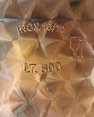 Contenitore acciaio inox da 500lt alimentare