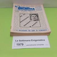 LA SETTIMANA ENIGMISTICA, anno 1979, parzialmente
