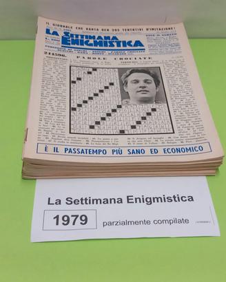 LA SETTIMANA ENIGMISTICA, anno 1979, parzialmente