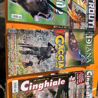 Riviste caccia, pesca, musica, misteri assortite