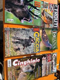 Riviste caccia, pesca, musica, misteri assortite