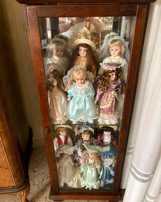 Collezione 12 Bambole in Porcellana Vintage