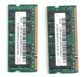 RAM SO DIMM 2x1GB PC2-5300 DDR2 667Mhz