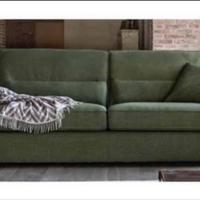 Divano poltrone sofà in tessuto verde
