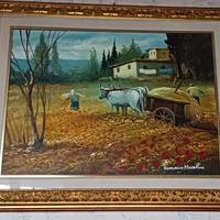 Dipinto D'autore Romano Mussolini 