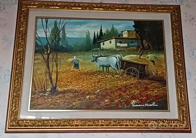 Dipinto D'autore Romano Mussolini 