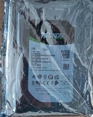 Hard disk SAS Seagate Exos 2Tb NUOVO