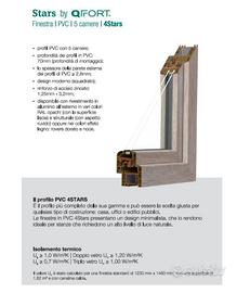 Serramenti pvc noce nuovi triplo vetro