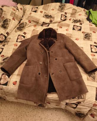 Cappotto montone shearling marrone Vintage