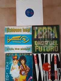 Lotto 5 dischi mix vinile musica dance anni 90