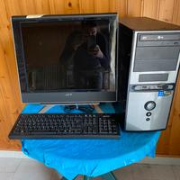 PC Desktop + Monitor Acer + Tastiera