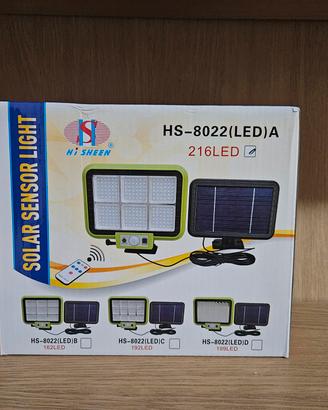 faretto con carica luce solare 80W