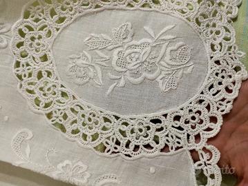 Asciugamani Lino Ricamati Corredo