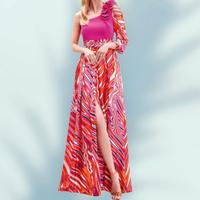 Abito lungo monospalla tg 46