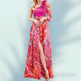 Abito lungo monospalla tg 46