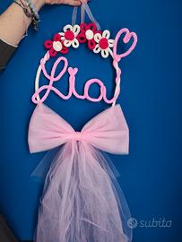 Fiocco nascita personalizzabile 