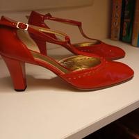 Scarpe donna vernice rossa