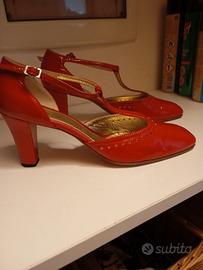 Scarpe donna vernice rossa