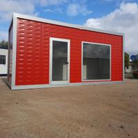 Container box prefabbricato Rosso-dim.6,08x2,40m