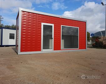 Container box prefabbricato Rosso-dim.6,08x2,40m