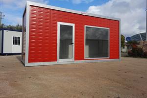 Container box prefabbricato Rosso-dim.6,08x2,40m