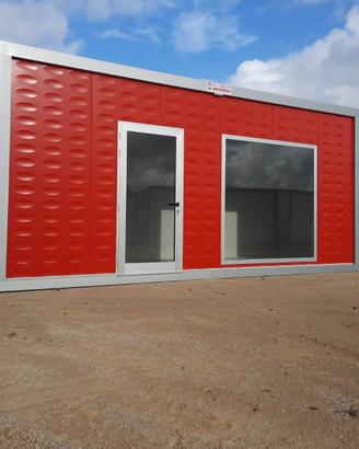 Container box prefabbricato Rosso-dim.6,08x2,40m