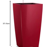 Vaso lechuza premium 30 rosso scarlato lucido